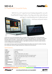 Thumbnail of document Data Sheet - SGD 43-A 4.3” with Analogue, Digital, PWM & Serial Interfaces